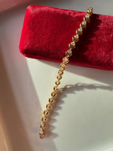 Load image into Gallery viewer, Gold Vermeil CZ Tennis Bracelet 7”
