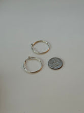 Load image into Gallery viewer, Vintage Sterling Silver Tubular Hoops
