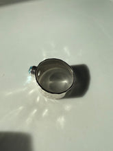 Load image into Gallery viewer, Blue Topaz Hammered Sterling Silver Ring Size 12.5
