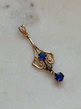 Load image into Gallery viewer, Vintage 10k Gold Lavalier Pendant
