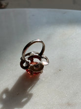 Load image into Gallery viewer, Vintage Synthetic Topaz Sterling Silver Ring Size 5.75
