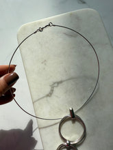 Load image into Gallery viewer, Modernist Sterling Torque Choker 15.5”
