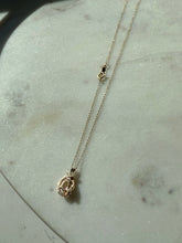 Load image into Gallery viewer, 14k Yellow Gold Opal &amp; Diamond Necklace 19”
