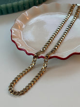 Load image into Gallery viewer, Vintage Gold Vermeil Cuban Link Chain 22”
