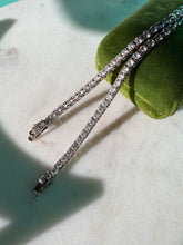 Load image into Gallery viewer, CZ Sterling Silver Tennis Chain Necklace 18”
