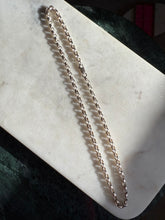 Load image into Gallery viewer, Vintage Rolo Link Sterling Silver Necklace 18”
