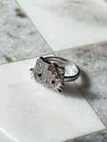 Hello Kitty Sanrio Sterling Silver CZ Ring Size 9
