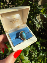 Load image into Gallery viewer, Labradorite Sterling Silver Ring Size 8.75
