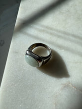 Load image into Gallery viewer, Jade Sterling Silver Ring Size 7

