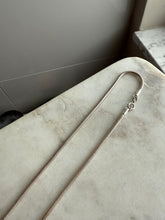 Load image into Gallery viewer, Vintage Rounded Snake Link Sterling Silver Chain 20”
