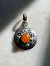 Load image into Gallery viewer, Orange Sterling Silver Pendant
