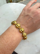 Load image into Gallery viewer, Chunky Italian Gold Vermeil Sailor Clasp Bracelet 7.5”
