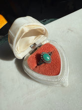 Load image into Gallery viewer, Turquoise Sterling Silver Ring Size 7.5
