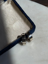 Load image into Gallery viewer, Sterling Silver Rhodium Plated Clicker Hoops
