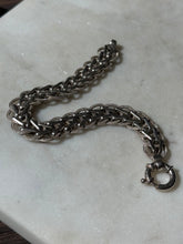 Load image into Gallery viewer, Vintage Sterling Silver Sailor Bolt Clasp Bracelet 7.25”
