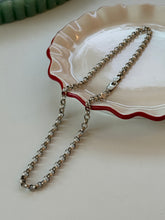 Load image into Gallery viewer, Vintage Rolo Link Sterling Silver Chain 17”
