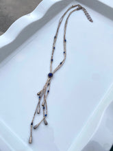 Load image into Gallery viewer, Lapis Vintage Sterling Silver Necklace
