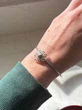 Load image into Gallery viewer, Tiffany &amp; Co. Daisy Sterling &amp; 18k Bangle Bracelet
