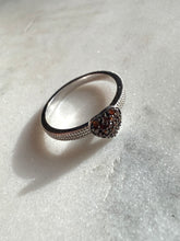 Load image into Gallery viewer, Red Diamond Sterling Silver Ring Size 9.25
