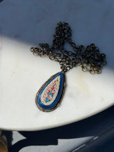 Load image into Gallery viewer, Vintage 1930s Floal Micromosaic Necklace
