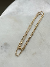 Load image into Gallery viewer, Gold Vermeil Micro Paper Clip Chain 18.5”
