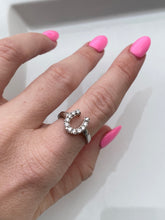 Load image into Gallery viewer, Horseshoe Sterling Silver Ring
