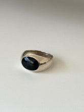 Load image into Gallery viewer, Black Onyx Solid Sterling Ring Size 10.75
