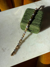 Load image into Gallery viewer, Vintage 18k Gold Bezel Set Diamond Tennis Bracelet 6.75”
