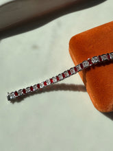 Load image into Gallery viewer, Sterling Silver Tennis Bracelet 6.5”
