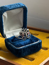Load image into Gallery viewer, Enamel Butterfly Ring Size 7.5
