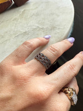 Load image into Gallery viewer, Marcasite Sterling Silver Ring Size 5.25
