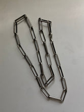 Load image into Gallery viewer, Chunky Navajo Sterling Silver Paper Clip Necklace
