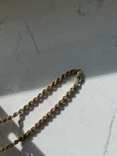 Load image into Gallery viewer, Gold Vermeil Lariat Tassle Necklace 20”
