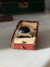 Load image into Gallery viewer, Solid Sterling Silver Black Onyx Ring Size 7.25
