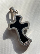 Load image into Gallery viewer, Charles Albert Art Glass Cross Pendant
