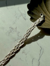 Load image into Gallery viewer, Italian Braided Sterling Silver Bracelet 7.25”
