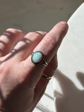 Load image into Gallery viewer, Simulated Opal Sterling Silver Ring Size 8
