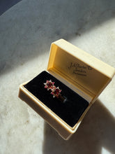 Load image into Gallery viewer, Garnet &amp; Ruby 14k Yellow Gold Push Back Earrings
