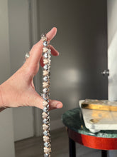 Load image into Gallery viewer, Italian Sterling Silver Heart Link Necklace 17”
