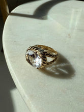 Load image into Gallery viewer, Chunky Quartz Gold Vermeil Ring Size 6
