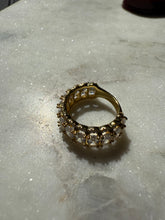 Load image into Gallery viewer, Icy Gold Vermeil Ring Size 8.5
