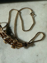 Load image into Gallery viewer, Vintage 1/20 12k Gold Filled Green &amp; Pink Glass Stone Necklace 16”

