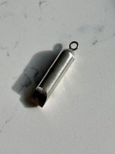 Load image into Gallery viewer, Antique Sterling Silver Etched Whistle Pendant
