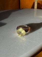 Load image into Gallery viewer, Chunky Yellow Sterling Silver Ring Size 9.25
