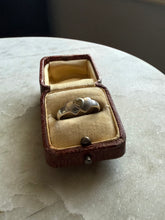 Load image into Gallery viewer, Sterling Silver &amp; 14k Gold Heart Ring Size 6.25
