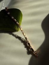 Load image into Gallery viewer, Vintage Gold Vermeil CZ Tennis Bracelet 7”
