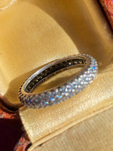 Load image into Gallery viewer, Pandora Sterling Silver Pave Stone Ring
