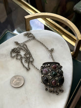 Load image into Gallery viewer, Multistone Container Necklace 30”
