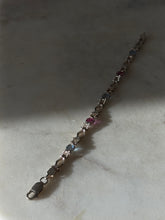 Load image into Gallery viewer, Multicolor Sterling Silver Bracelet 7”
