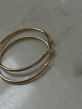 Load image into Gallery viewer, Gold Vermeil Sterling Hoop Earrings

